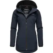MARIKOO Functionele jas navy / wit