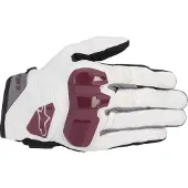 Alpinestars Chrome Women's Off Wit Burgundy Handschoenen Maat S