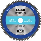 Labor HM cirkelzaagblad aluminium 250x30x2,8mm 80T
