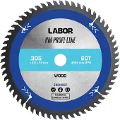 Labor HM cirkelzaagblad hout 305x30x3,2 mm 60T