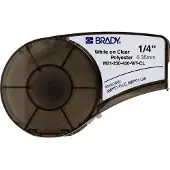 Brady M21-250-430-WT-CL tape polyester wit op transparant 6,35 mm x 6,40 m (origineel)