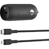 Belkin BoostCharge 30 W USB-C-autolader + USB-C naar Lightning-kabel