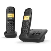 Gigaset A 270 A DUO Analoge-/DECT-telefoon Nummerherkenning Zwart