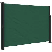 vidaXL Windscherm uittrekbaar 140x300 cm donkergroen