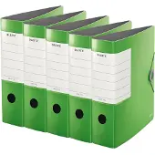 Leitz kwaliteitsordner SOLID, A4, rugbreedte 82 mm, 5 stuks, lichtgroen