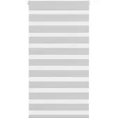 vidaXL Zebra rolgordijn 70x150 cm stofbreedte 65,9 cm lichtgrijs
