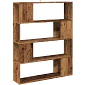 vidaXL Boekenkast / kamerscherm 100x24x124,5 cm oud houtkleurig