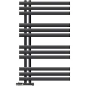 LuxeBath Badkamerradiator middenaansluiting 600x1000 mm antraciet met muuraansluitset