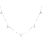 Yehwang ketting - Hearts unfolded - Zilverkleurig - Stainless steel