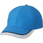 Myrtle beach Volwassenen Unisex Half-Pipe Sandwich Cap (Aqua/Zwaar/Wit)