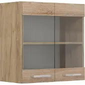 Vicco R-Line Glazen keukenkast – 60 cm Sonoma