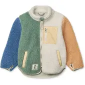 Liewood Tussenjas 'Nolan' camel / ecru / enziaan / riet