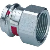Viega Prestabo 1112 staal pers schroefbus 3/4"x22mm