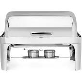 Hendi Rolltop chafing dish – fluisterstil deksel – 9L – roestvast staal – 660x490x460 mm