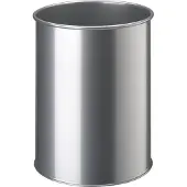Durable Papierbak 15 liter rond Zilver