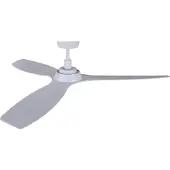 Beacon Lighting Beacon plafondventilator Moto, wit, Ø 132 cm, stil Moto, wit / opaal, Woon-/ Eetkamer, Kunststof, Modern