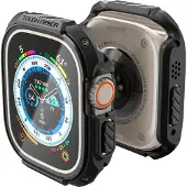 Spigen Tough Armor Case voor de Apple Watch Ultra / Ultra 2 / Ultra 3 - 49 mm - Zwart