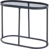 En.casa Bijzettafel Luleå 55x27,5x45 cm zwart