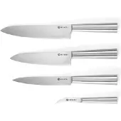 HorecaTraders Professionele Messenset 4-delig | RVS 3Cr13 | 195–373 mm | Duurzaam & Ergonomisch