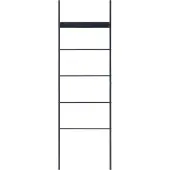 En.casa Kledingrek Øksnes ladderplank 160x50x27,5 cm zwart []