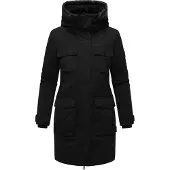 NAVAHOO Winterparka 'Eissturm 14' grijs / zwart