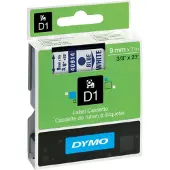 Dymo 40914 (S0720690) Tape Blauw op wit (9 mm)