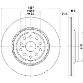 Hella 8DD 355 116-921 Remschijf