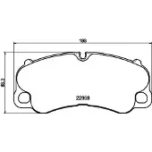 Hella 8DB 355 043-921 Remblokken