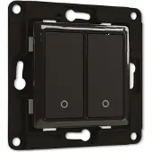 Shelly Wall switch 2 - black Wandtoets