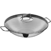 WMF 0793566040, Wok/Roerbakpan, Roestvrij staal, Roestvrij staal, Roestvrij staal, Glas, Vietnam