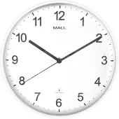 MAUL Sprint witte wandklok met witte wijzerplaat (Ø 30,5 cm)