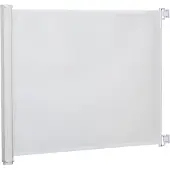 PawHut Hondenscheidingswand met automatische oprolfunctie D06-030V01 - wit - 115x5.50x82.50