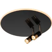 Lucide JUBEL - Plafonnière - Ø 40 cm - LED - CCT - 2500K/3000K - Zwart chroom