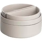 Gusta serveerset 4-delig 14,7x8cm taupe