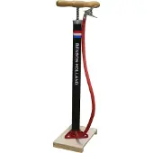 Benson Nederlandse Klassieke Fietspomp - Houten Voetplaat - Max Druk 3 Bar