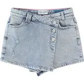 Cars skort LONDY stone bleached Rok Blauw Meisjes Katoen Effen - maat 116