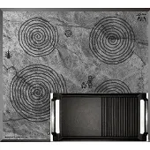 Kaiser inductiekookplaat KCT 6705 FI ÄRA+Grillplaat, 60 cm, grotschilderijmotief, 4 kookzones