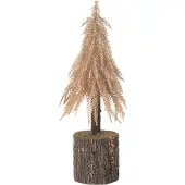 J-Line kerstboom small kunststof koper - 35 cm - Ø 12 cm
