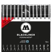 Molotow Blackliner Permanent Komplettset 13-teilig