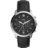 Fossil Analoog horloge 'FS5452' zwart / zilver