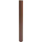 MCW Aluminium paal Sarthe WPC afrastering, pijlerpaal, insteeksysteem ~ 98cm, bruin