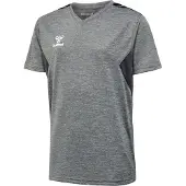 Hummel Functioneel shirt 'Authentic' antraciet / grijs gemêleerd / wit