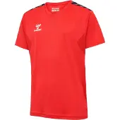 Hummel Functioneel shirt 'Authentic' vuurrood / zwart / wit