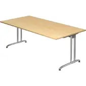 Hjh OFFICE PRO BELA 2E S - Esdoorn 200 x 100