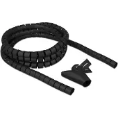 DeLOCK 18836 Ribbelbuis Polyethyleen Zwart flexibel (Ø x l) 20 mm x 2.5 m 1 stuk(s)