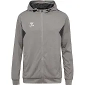 Hummel Sportsweatvest 'AUTHENTIC' stone grey / wit