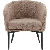 Venture Home Fluffy fauteuil teddy bruin.