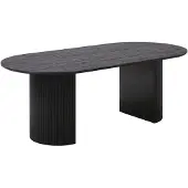 House Nordic Boavista eetkamertafel 100x210cm donker bruin.