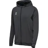 Hummel Sportsweatvest 'Authentic' antraciet / wit