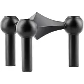 STOFF Nagel Nagel Kandelaar Mat Zwart - Kaarshouders Geschilderd Metaal Matte Black - 9003